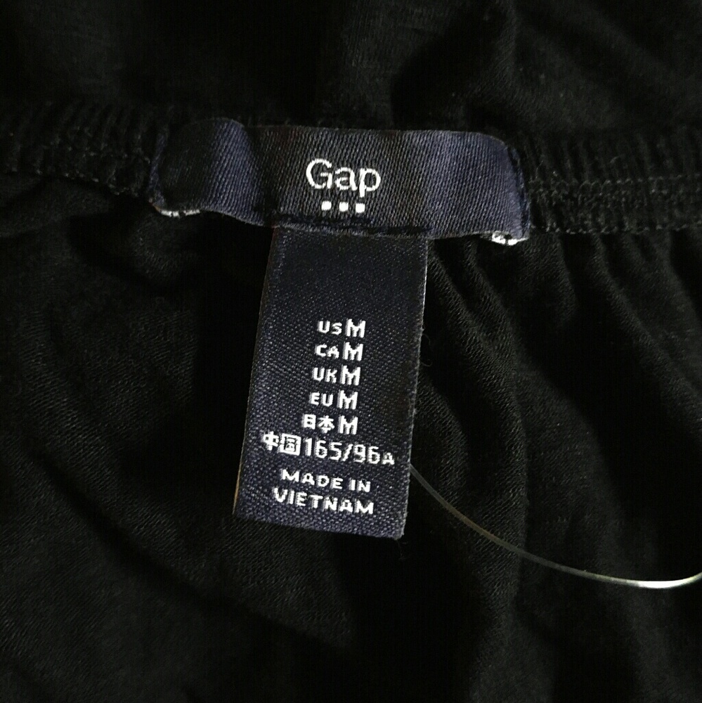 Gap Black Elastic Waist Off Shoulder Dress - Picture 3 of 5